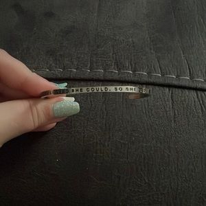 She Believed she could so she did Bracelet